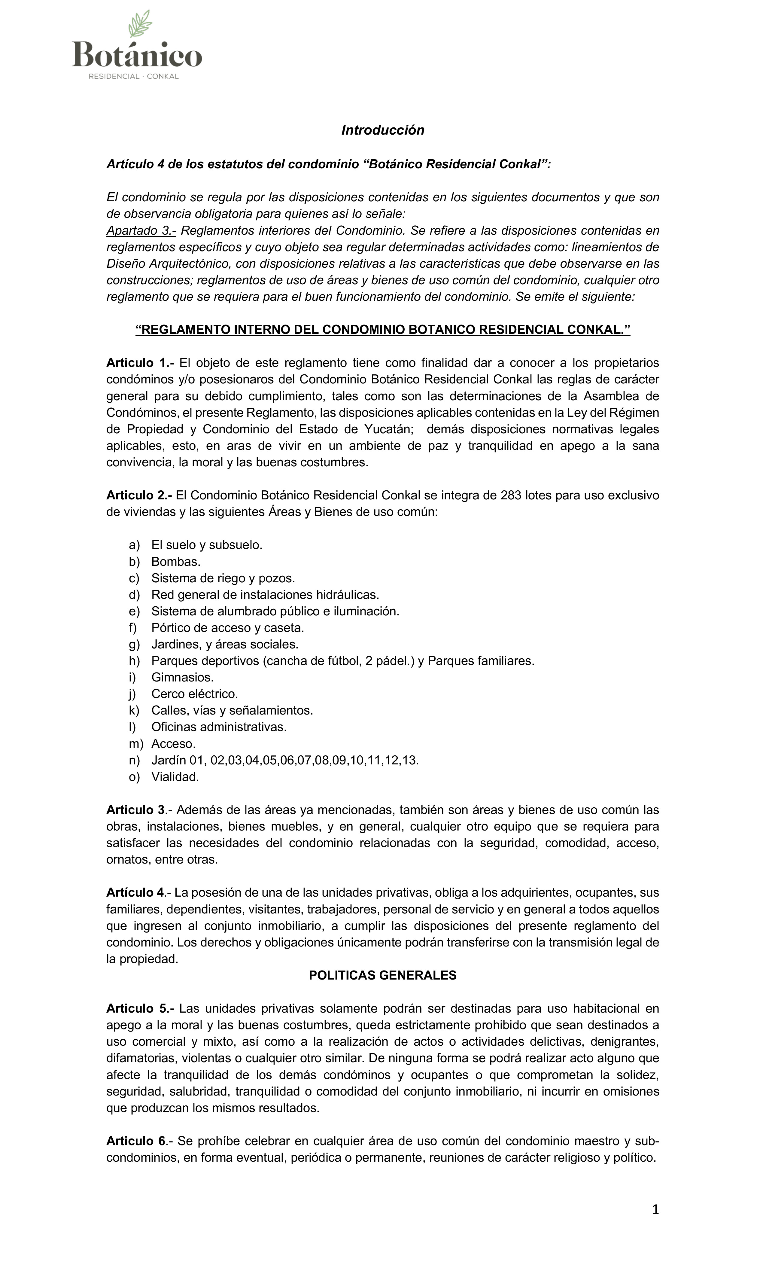 Reglamento Interno